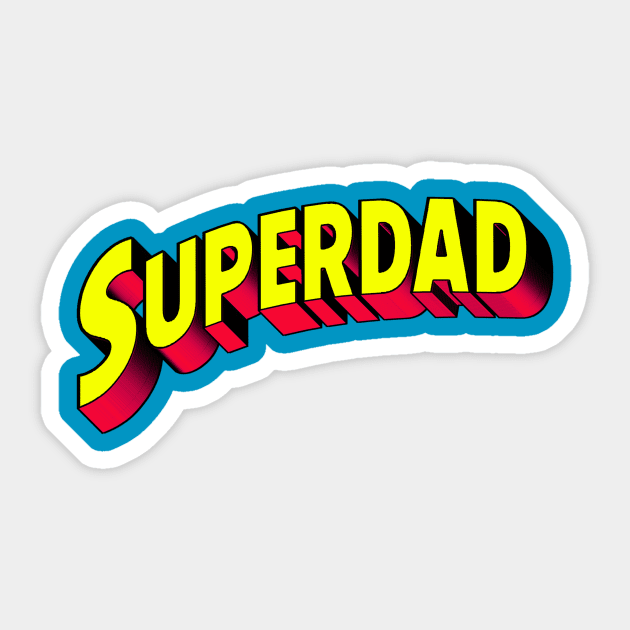 superdad Sticker by Gabriel Pastor Store